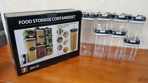 Set de Contenedores para Almacenamiento de Alimentos (7 piezas)